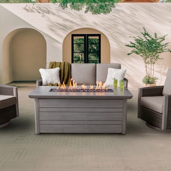 Agio Parkfield 4-piece Outdoor Fire Chat Set | Costco