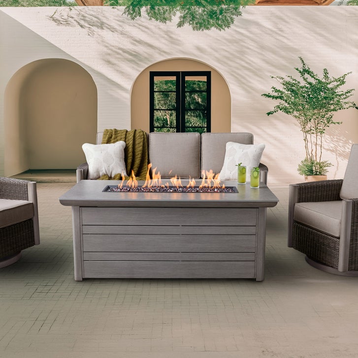 Agio Parkfield 4-piece Outdoor Fire Chat Set | Costco