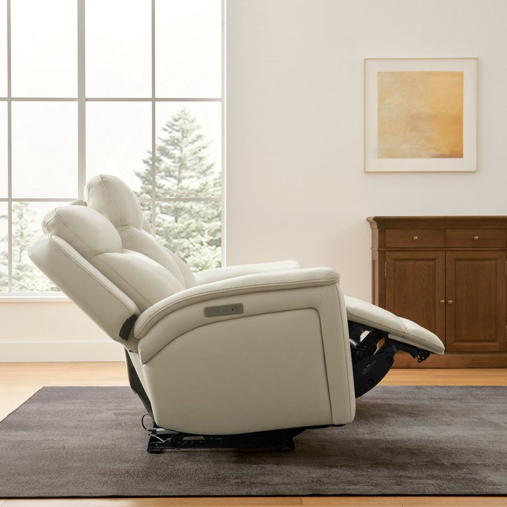 Sanders Leather Power Reclining Sofa with Power Headrests | Costco