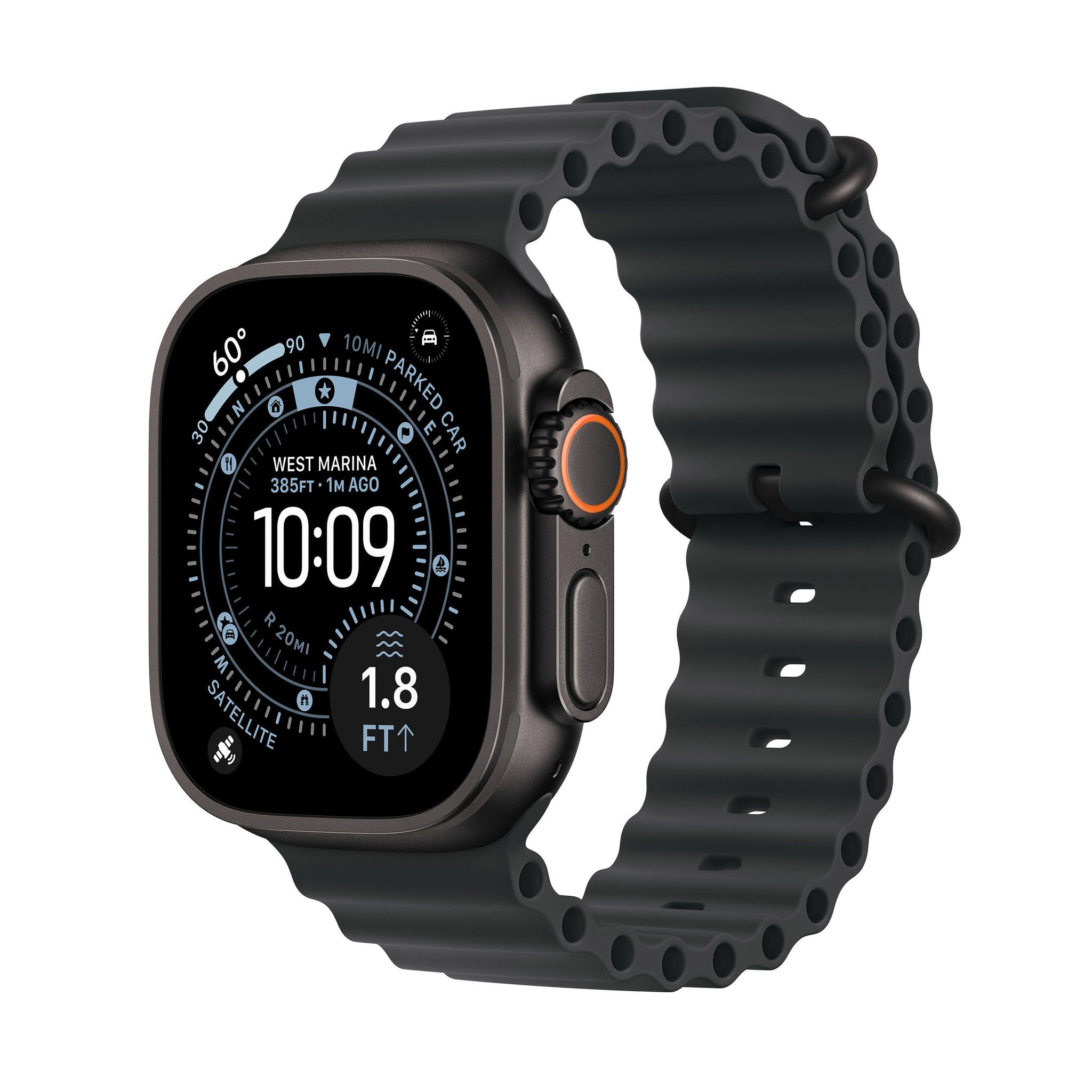Apple Watch Ultra 3 (GPS + Cellular) 49mm Black Titanium Case with