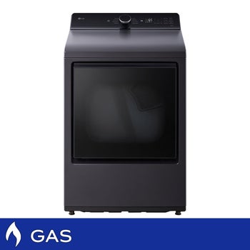 LG 7.3 cu. ft. Rear Control Gas Dryer with Built-In Intelligence