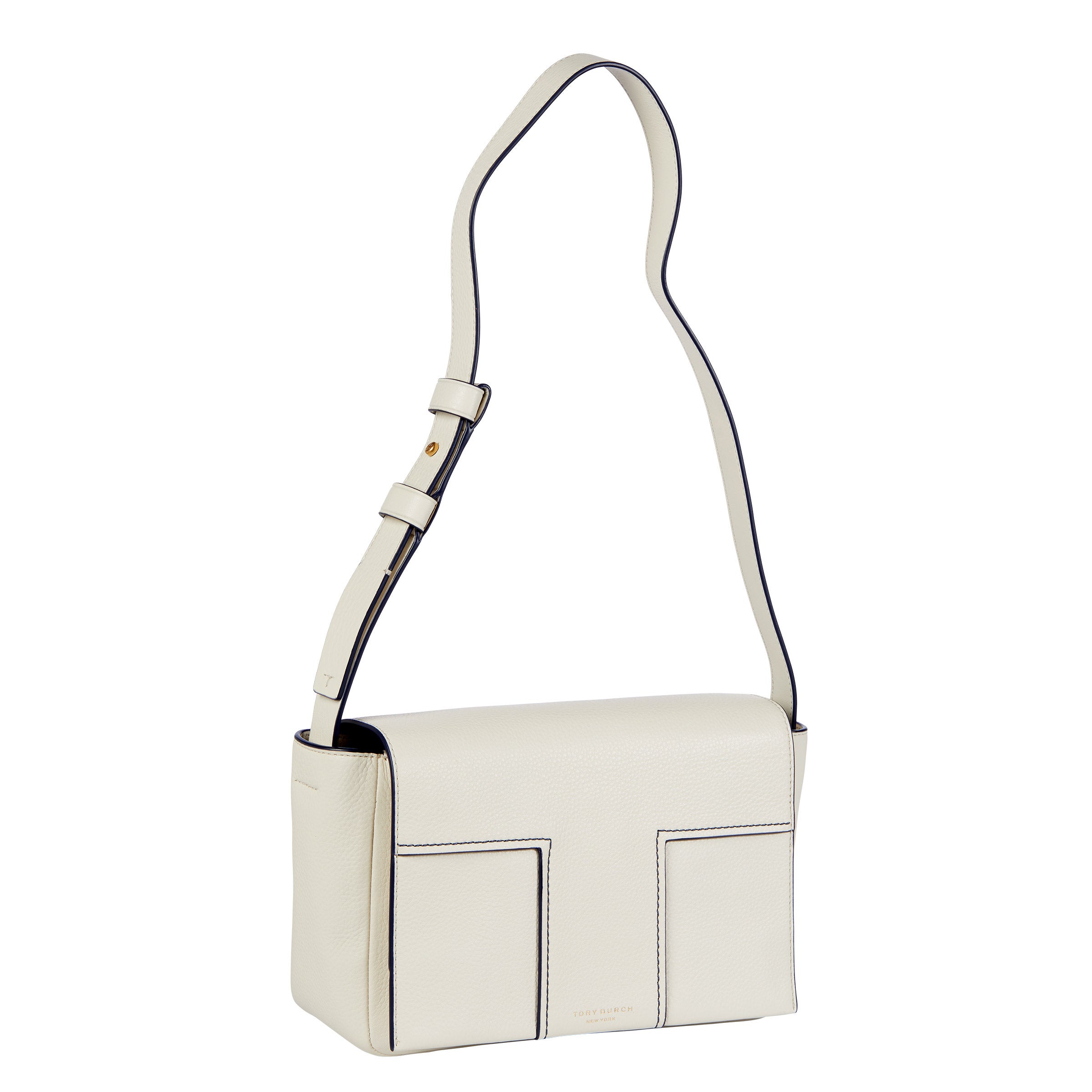 Tory Burch Block T Satchel, New Ivory | Costco