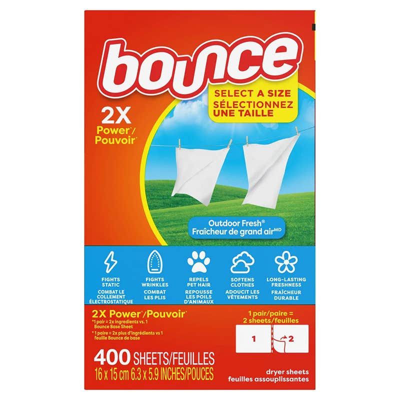 Bounce dryer sheets