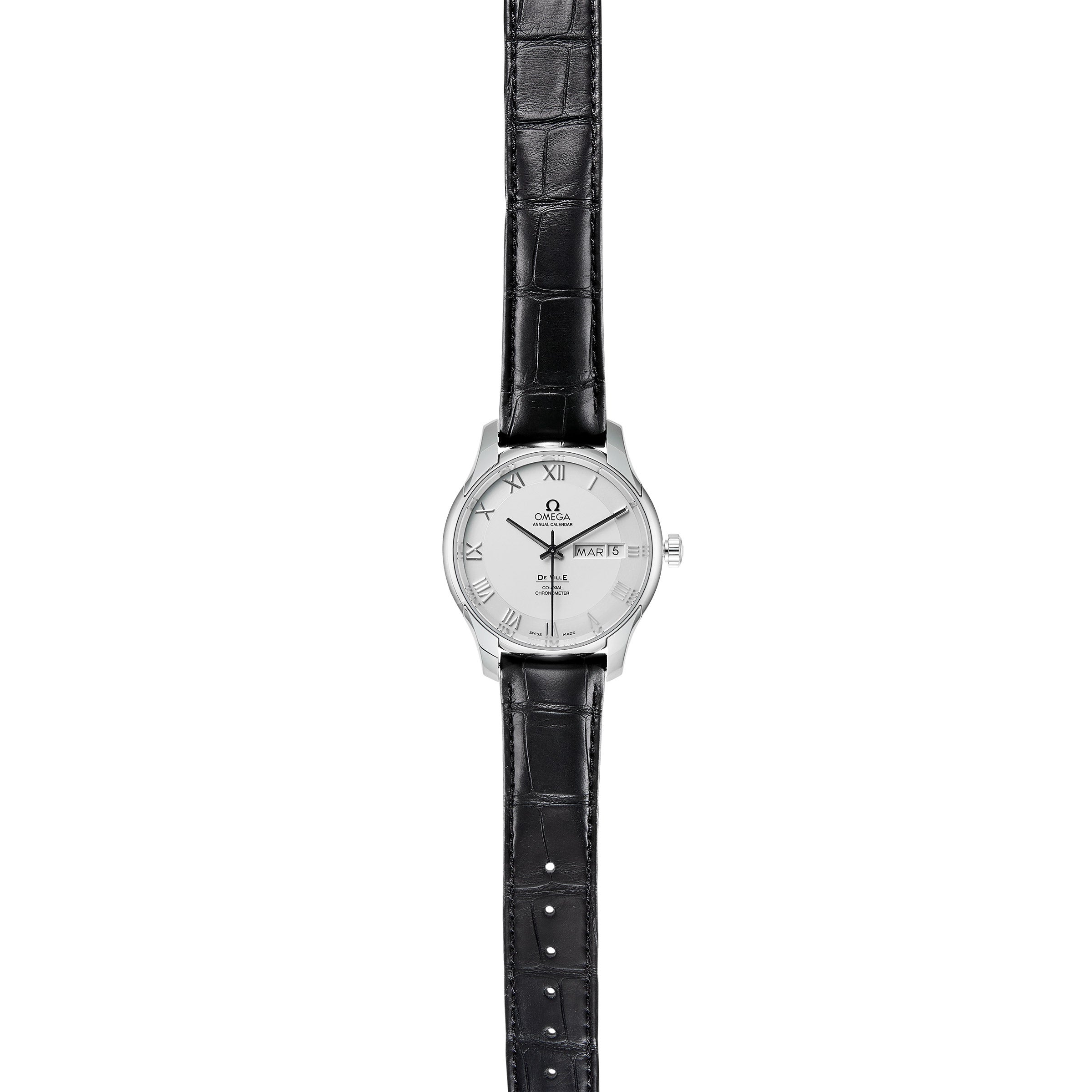 Omega De Ville Annual Calendar Stainless Steel Automatic Men's