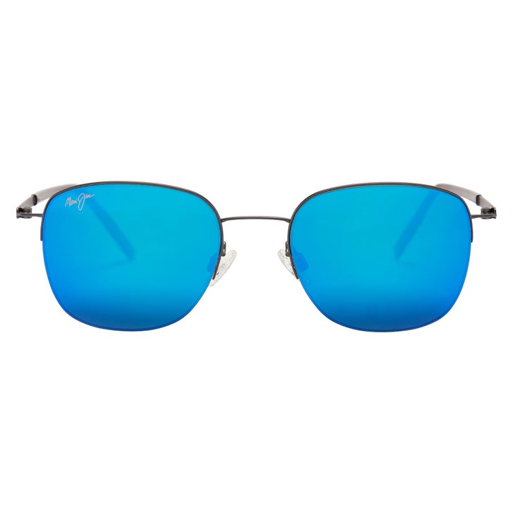 Maui Jim Crater Rim B824-02S Satin Dark Gunmetal Blue Hawaii
