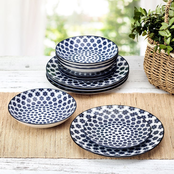 Pfaltzgraff Blooming Delight 12-piece Porcelain Dinnerware Set