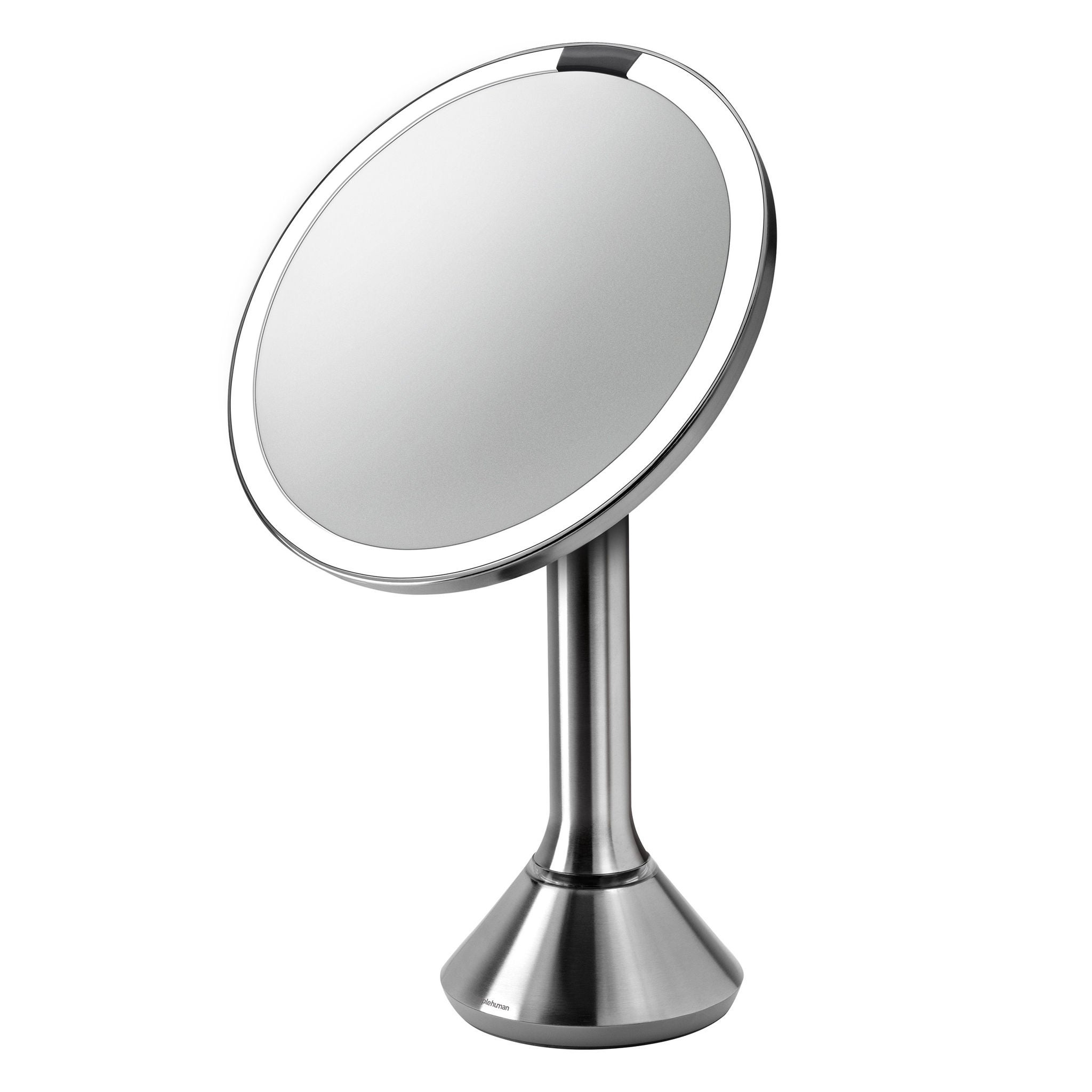 simplehuman 8” Round LED Sensor Mirror with 5x and 10x