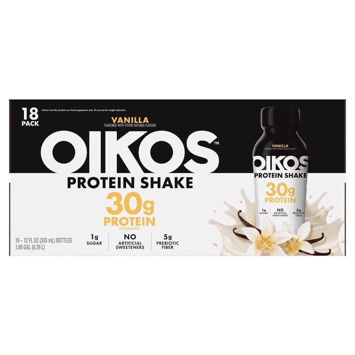 Oikos 30g Protein Shake, Vanilla, 12 fl oz, 18-pack | Costco