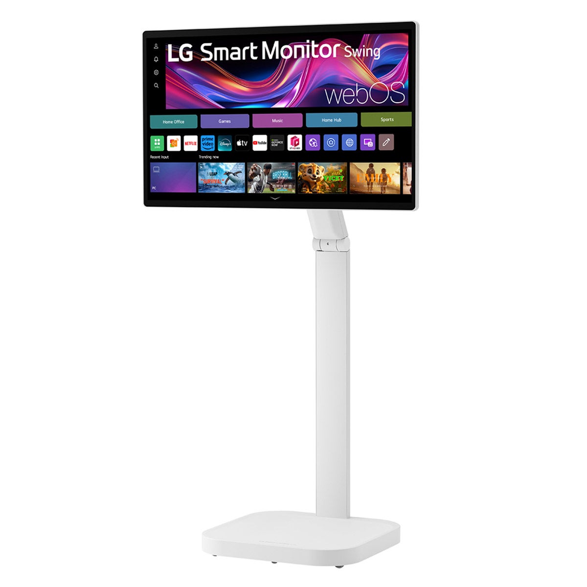 LG Smart Monitor Swing こりん様用 LG 31.5 in. UHD Touchscreen Smart Monitor Swing with Rolling Stand