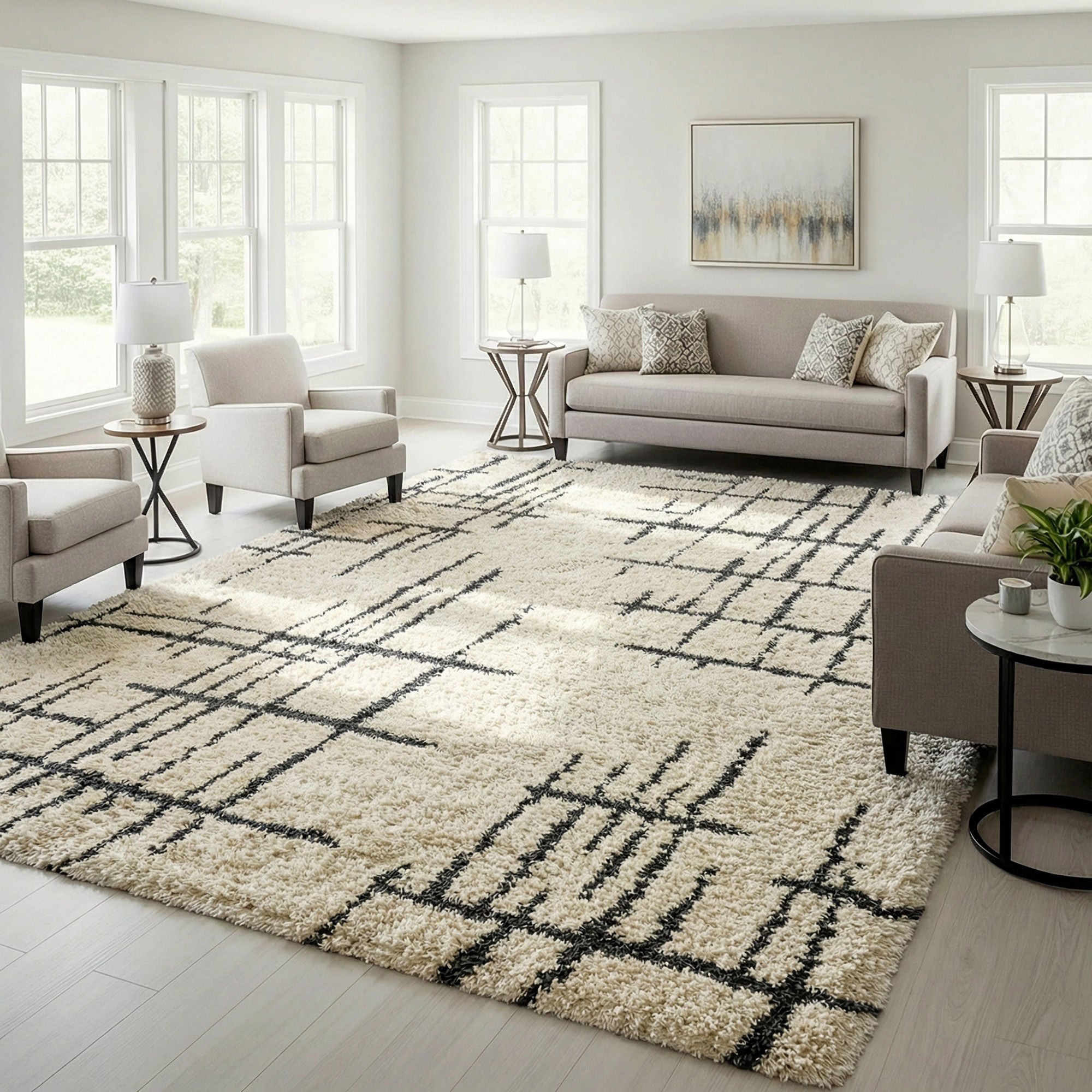 Thomasville Marketplace Luxury Shag Rug Collection, Meara, 9'5” x