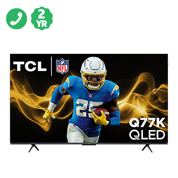 technical support, second-year warranty. TCL 75-inch Class - Q77K Series - 4K UHD QLED Smart TV