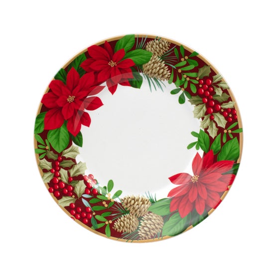 222 Fifth December Blooms 12-piece Dinnerware Set | Costco