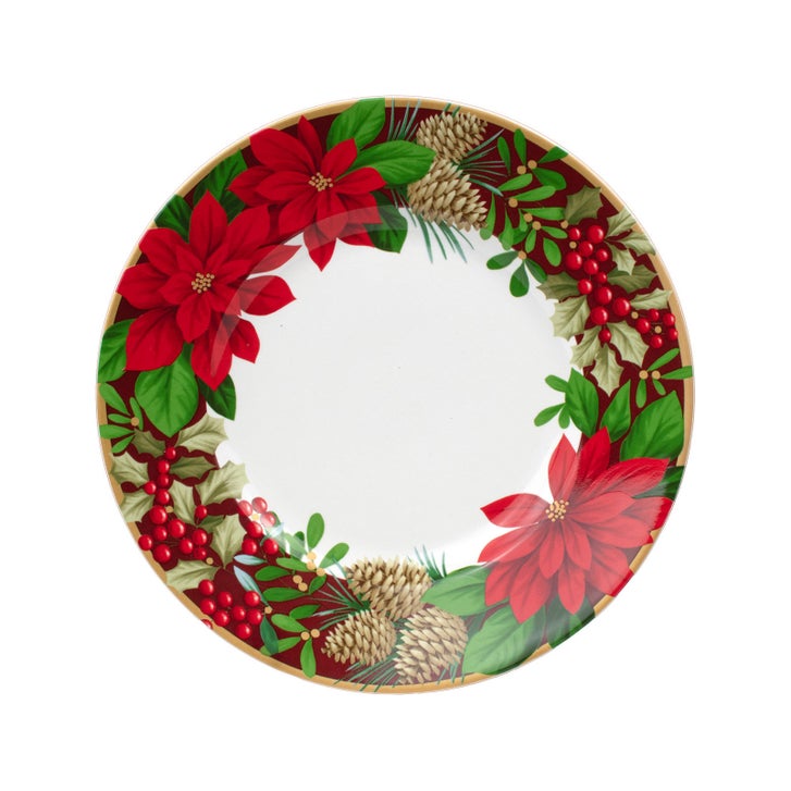 222 Fifth December Blooms 12-piece Dinnerware Set | Costco