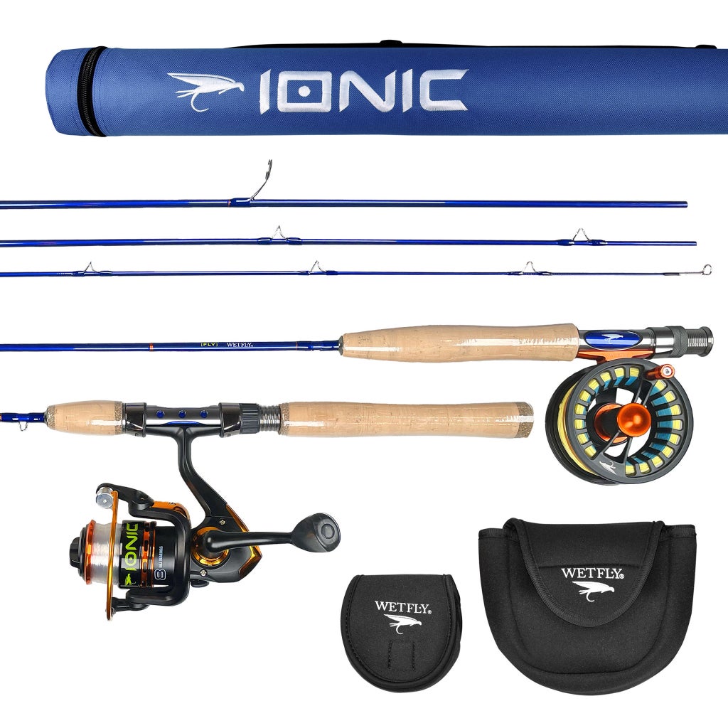 6 piece fly fishing rod El Rey G6 7’6” 3 Weight Six Section Travel and beauty fisherman gift POWER:ULTRA LIGHT Starter Kit Portable Fly