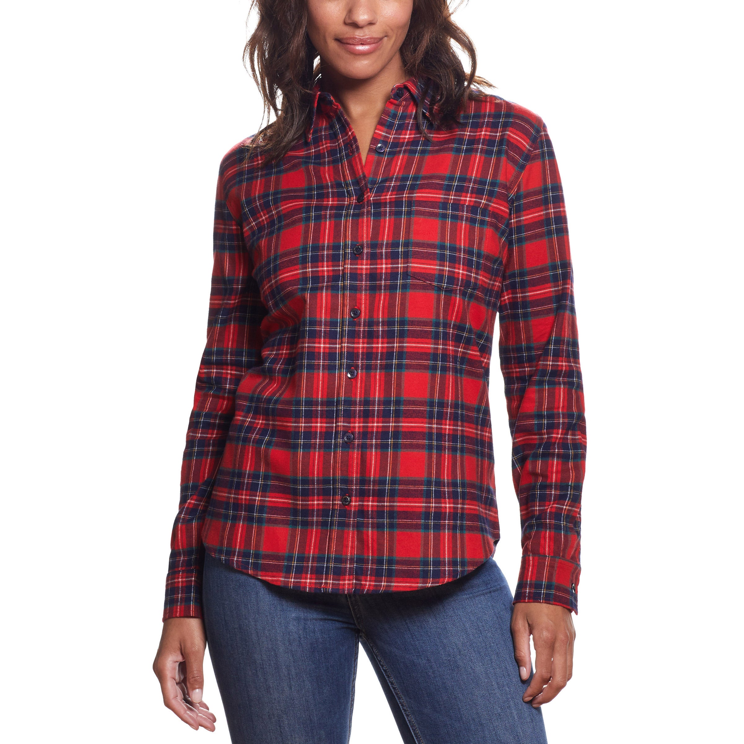 WEATHERPROOF VINTAGE WOMEN'S FLANNEL SHIRT