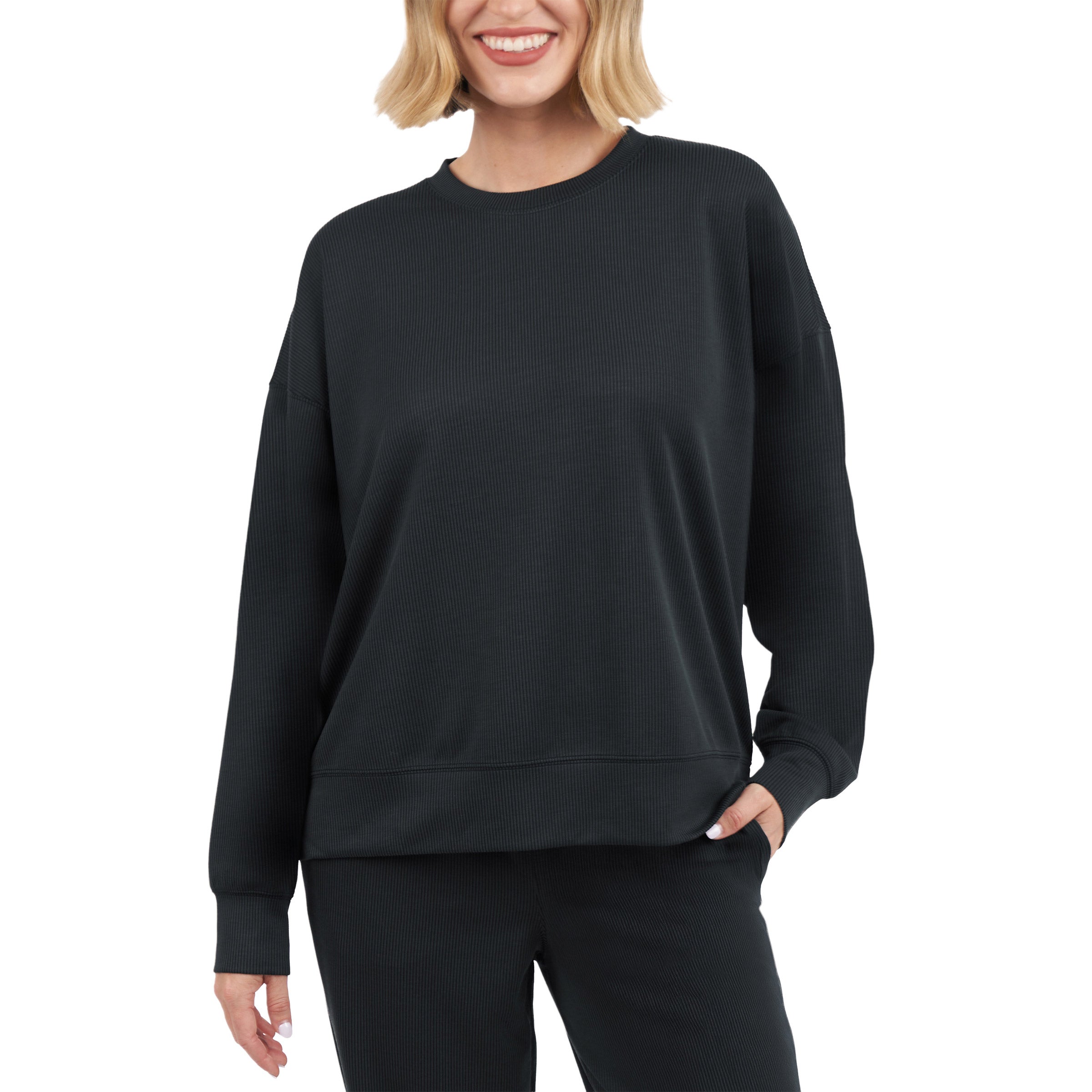 Kirkland Signature Women's Ribbed Crewneck