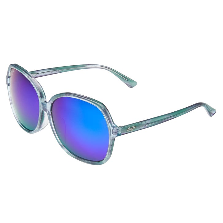 アトリエgg シュシュ・ド・ママン　50'sアロハ ガール 16 Maui Jim Taro B795-55B Aquamarine Blue Hawaii Polarized Sunglasses