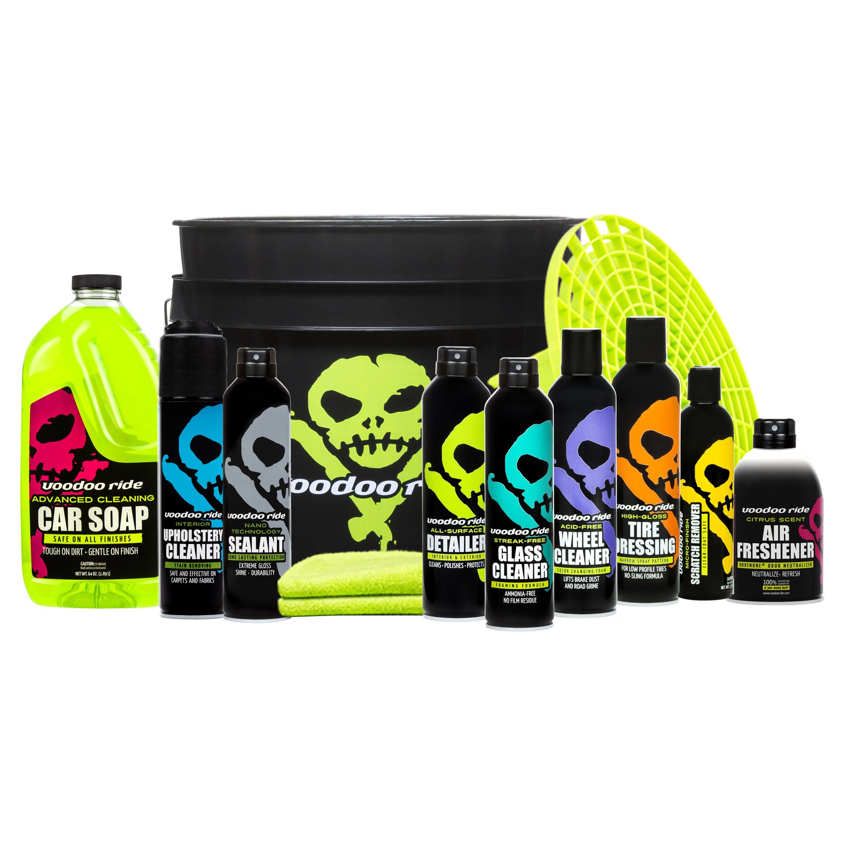 Voodoo Ride カーケアキット 5点セット　新品未使用⭐️ Voodoo Ride Car Care Wash Bucket Detailing Kit | Costco
