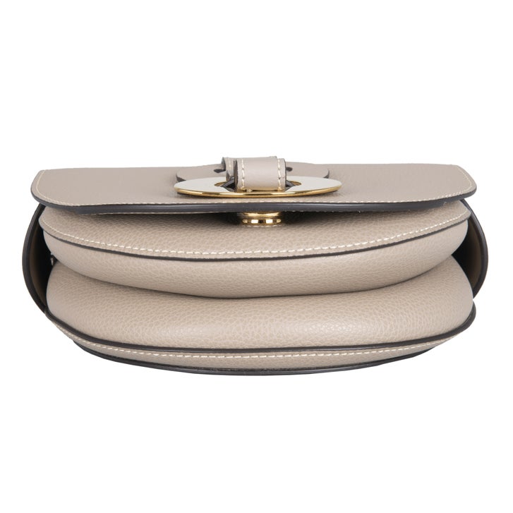 Chloe Darryl Leather Saddle Bag, Gray | Costco Chloe Darryl Leather Saddle Bag, Gray | Costco