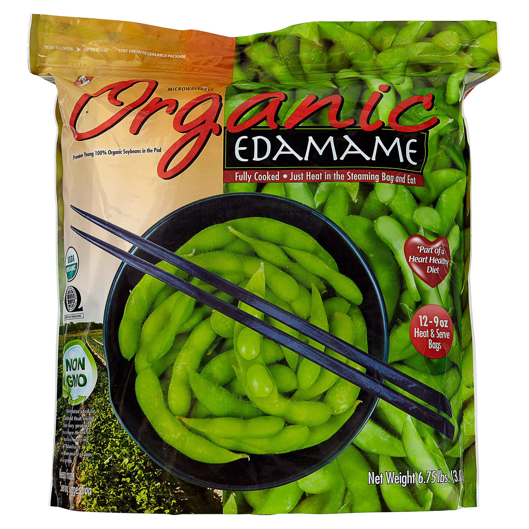 Madame Organic Edamame, 9 oz, 12 ct | Costco