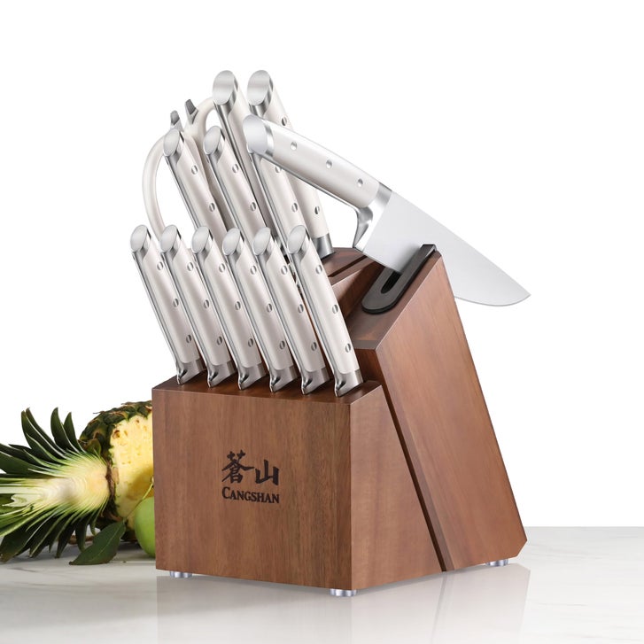 Cangshan TETON Series 14-piece Knife Block Set with Built-In
