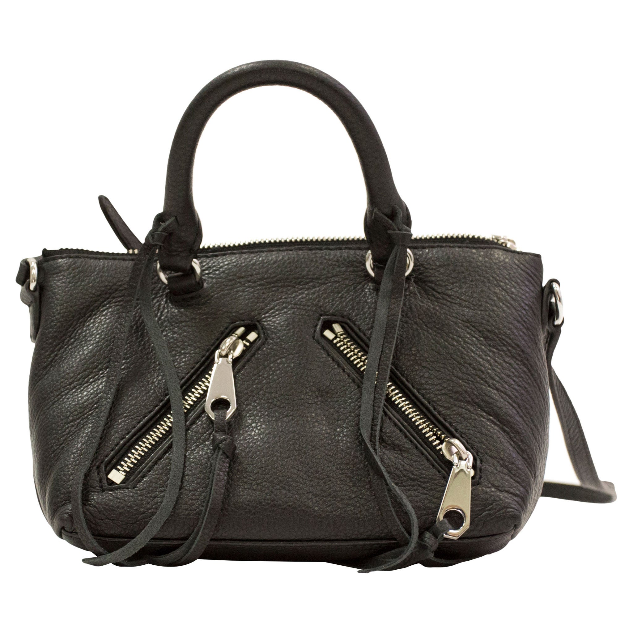 Rebecca Minkoff Micro Moto Satchel, Black | Costco