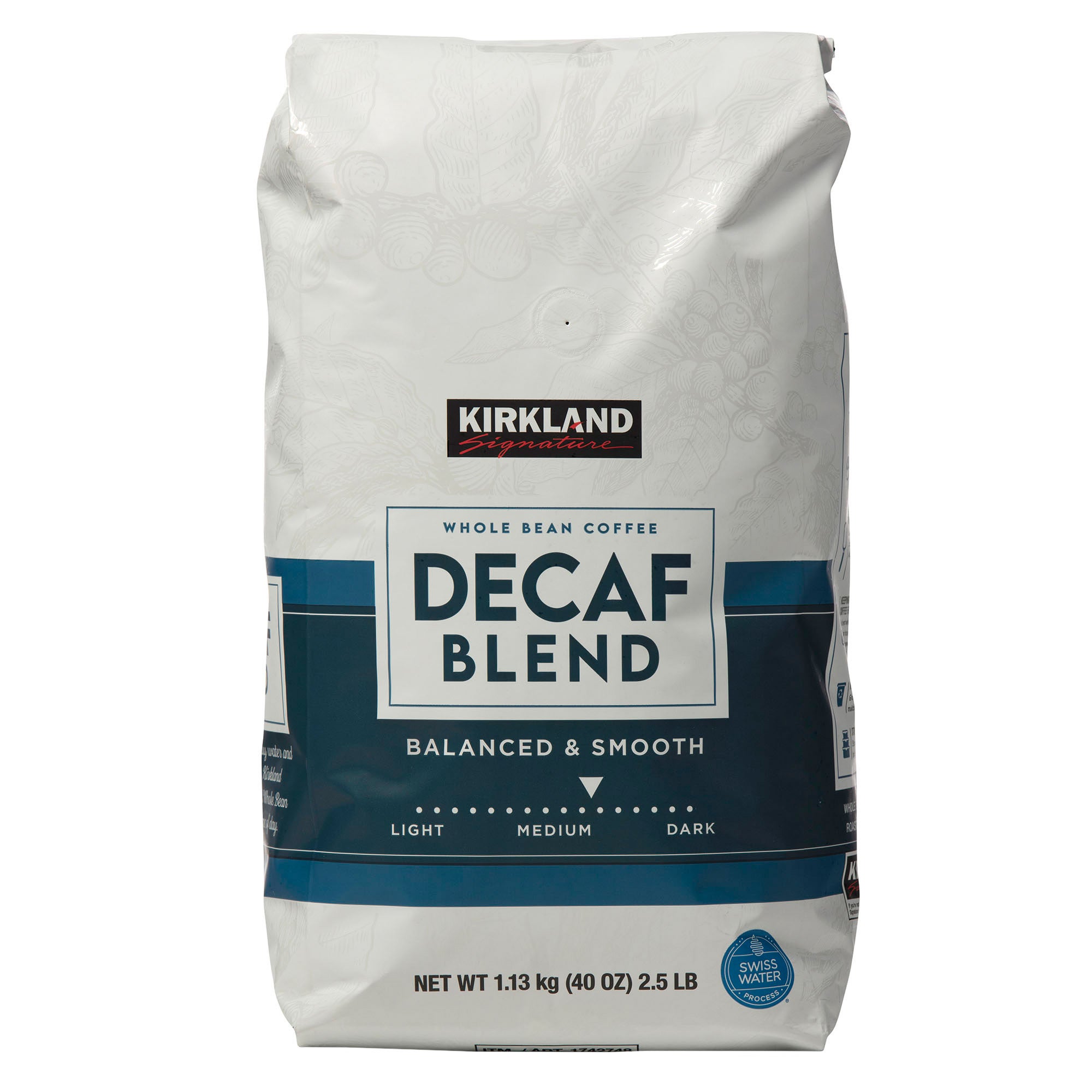 【コストコ】Kirkland Signature Decaf Blend 4袋 Kirkland Signature Decaf House Blend Whole Bean Coffee, Medium