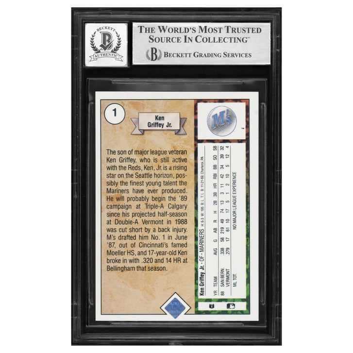 ken griffey jr. graded cards New 2024 Beckett Card Price Guide 26th Edition With Griffey| Hill City Collectibles signed Seattle Mariners 1989 Fleer #548 Rookie card KEN GRIFFEY JR HERO DECKS