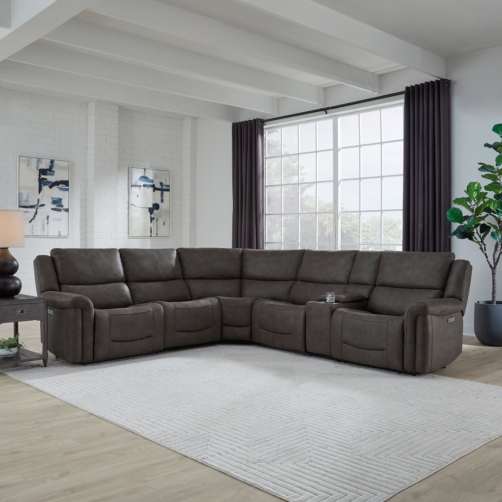 Carlin Fabric Power Reclining Sectional with Power Headrests | Costco