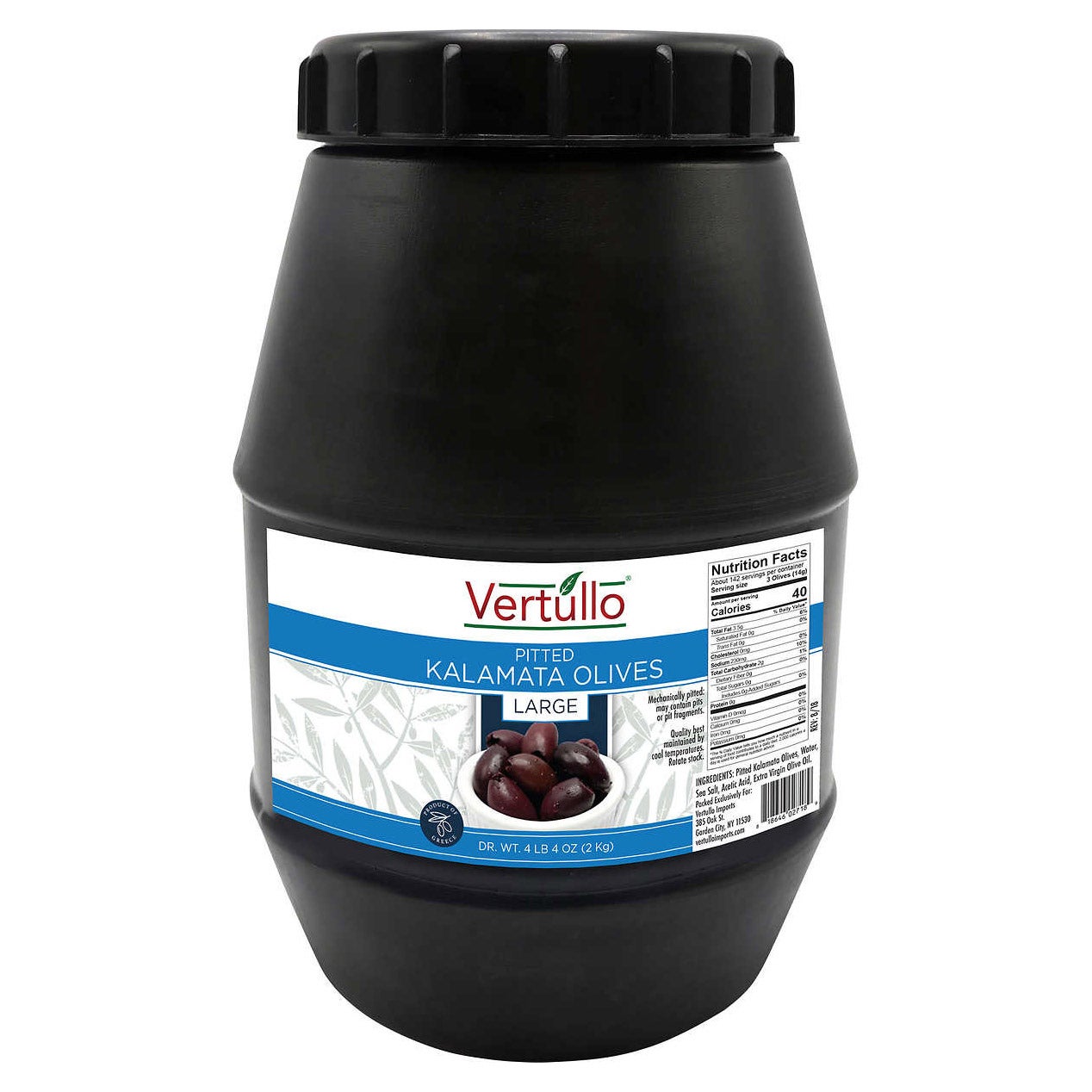 Vertullo, Pitted Kalamata Olives, Large, 68 oz | Costco