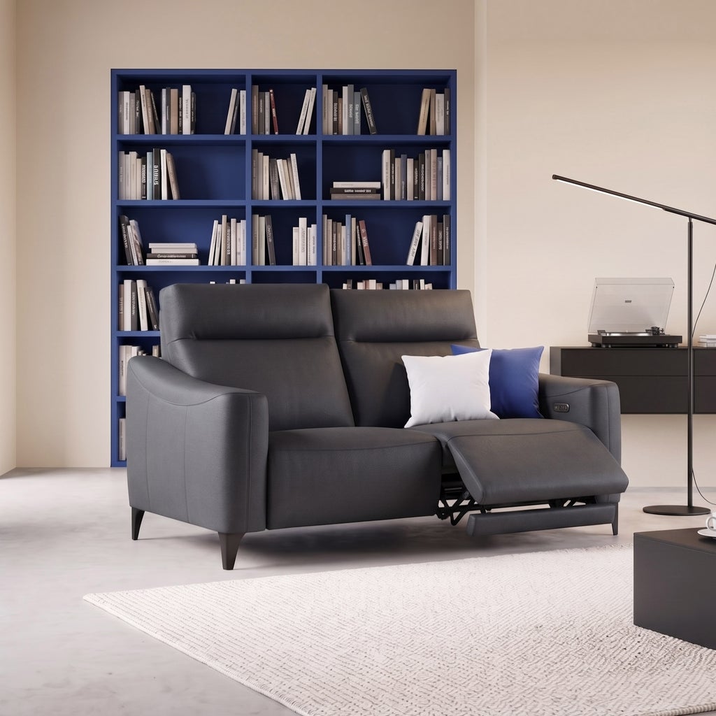 EgoItaliano Polly Top-grain Leather Power Reclining Loveseat | Costco