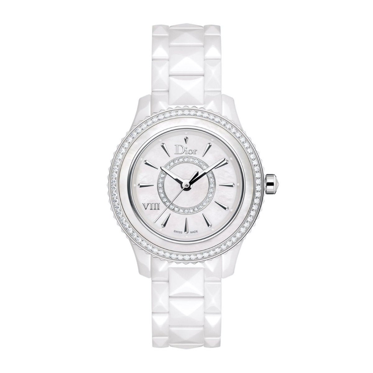 Dior VIII Mother-of-Pearl Dial Ceramic Ladies Watch | Costco