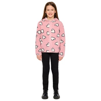 Miles The Label Boys' and Girls' Full Zip Sweater With Side Pockets
