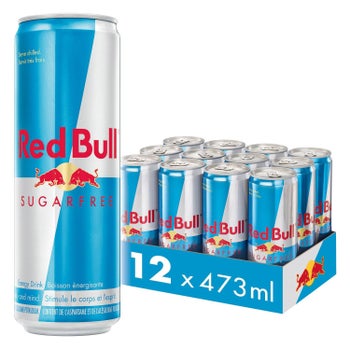 Red Bull Sugar-Free Energy Drink, 12 × 473 mL
