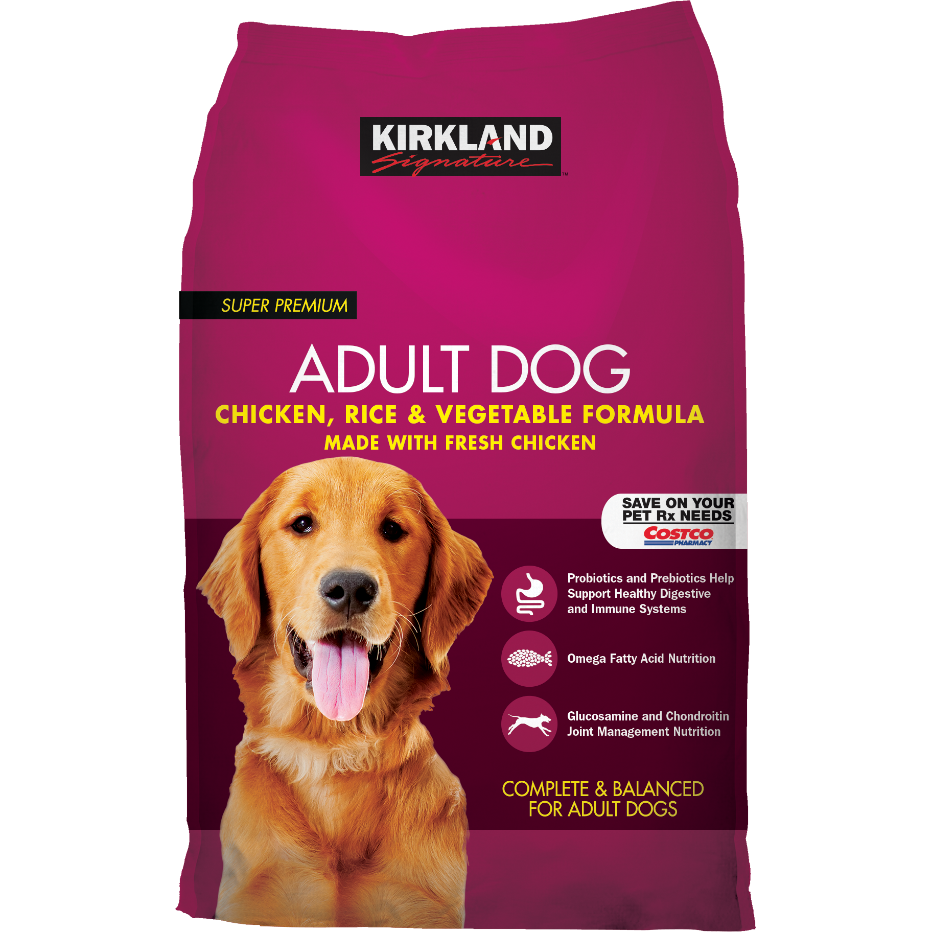 Kirkland Signature Chicken & Rice Dog Food, 40 lbs | Costco