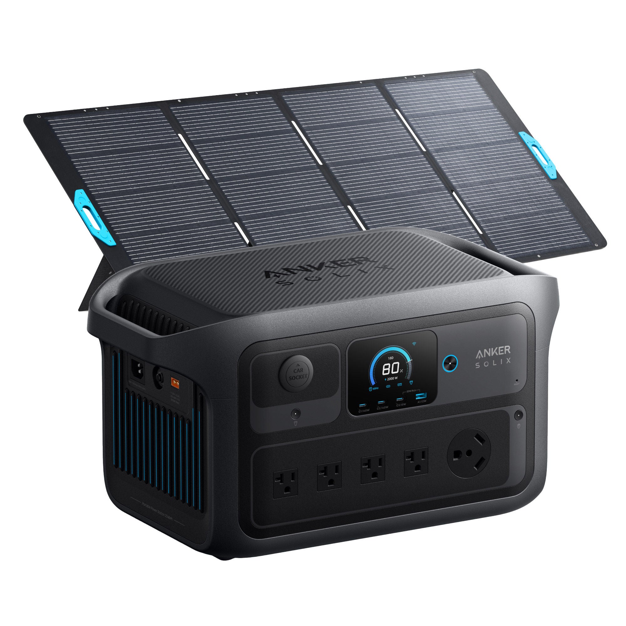 Anker SOLIX C2000X Gen 2 Portable Power Station with 400W Solar