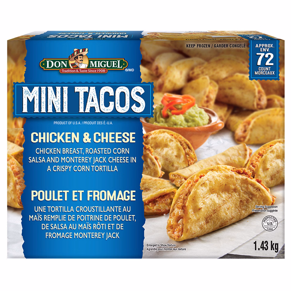 Don Miguel mini chicken tacos