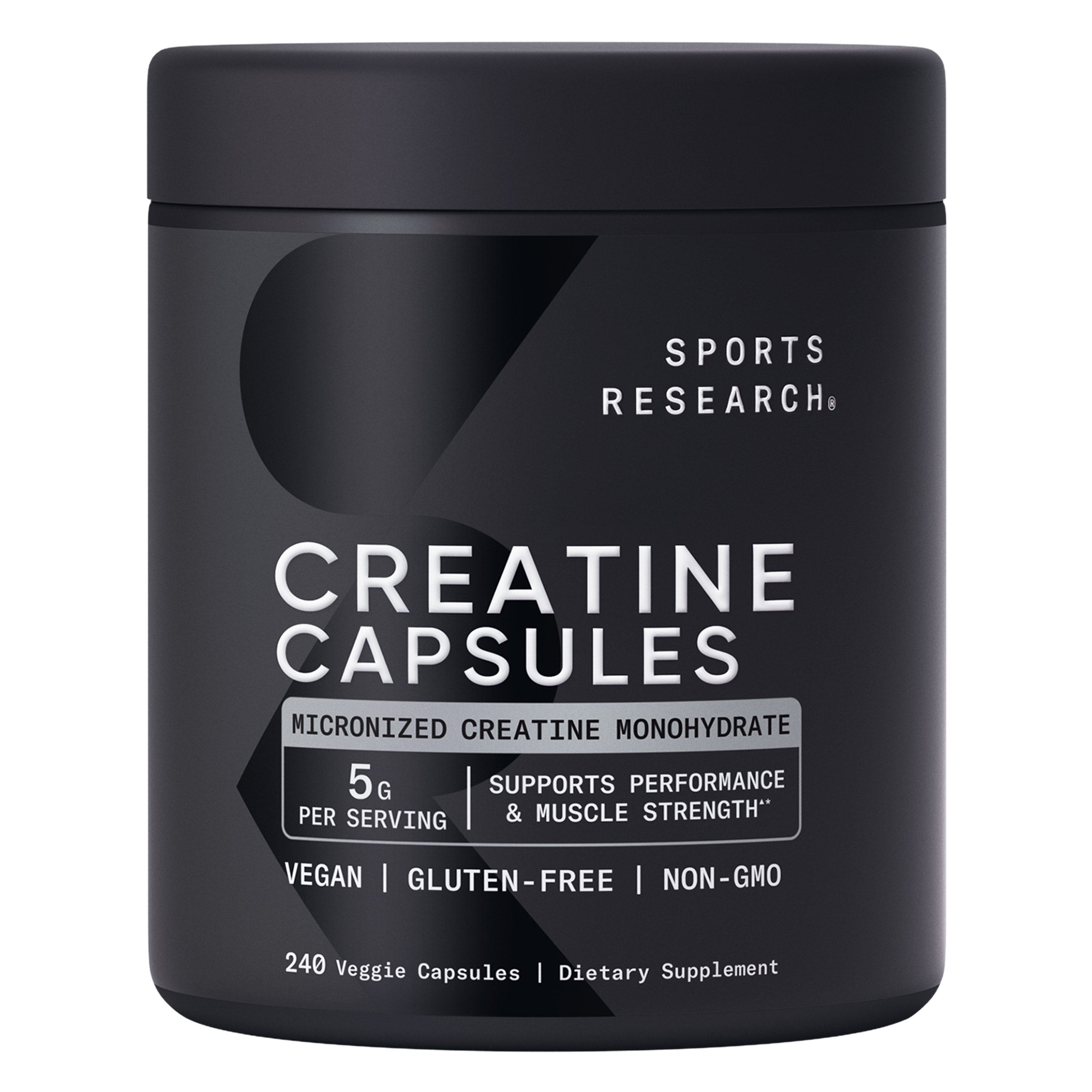 acetyl-l-carnitine ginkgo biloba creatine supplement Sports Research Monohydrate 5 grams, 240-count Veggie Capsules Metal Ion Metabolism: The Prop651 Color:London Fog