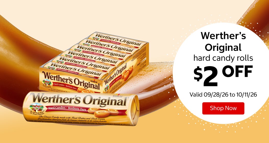 Werther’s Original hard candy rolls $2 OFF Valid 09/28/26 to 10/11/26 Shop Now 