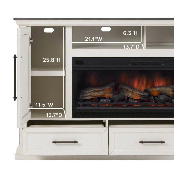 Tresanti Juliette 75” Console with Electric Fireplace | Costco