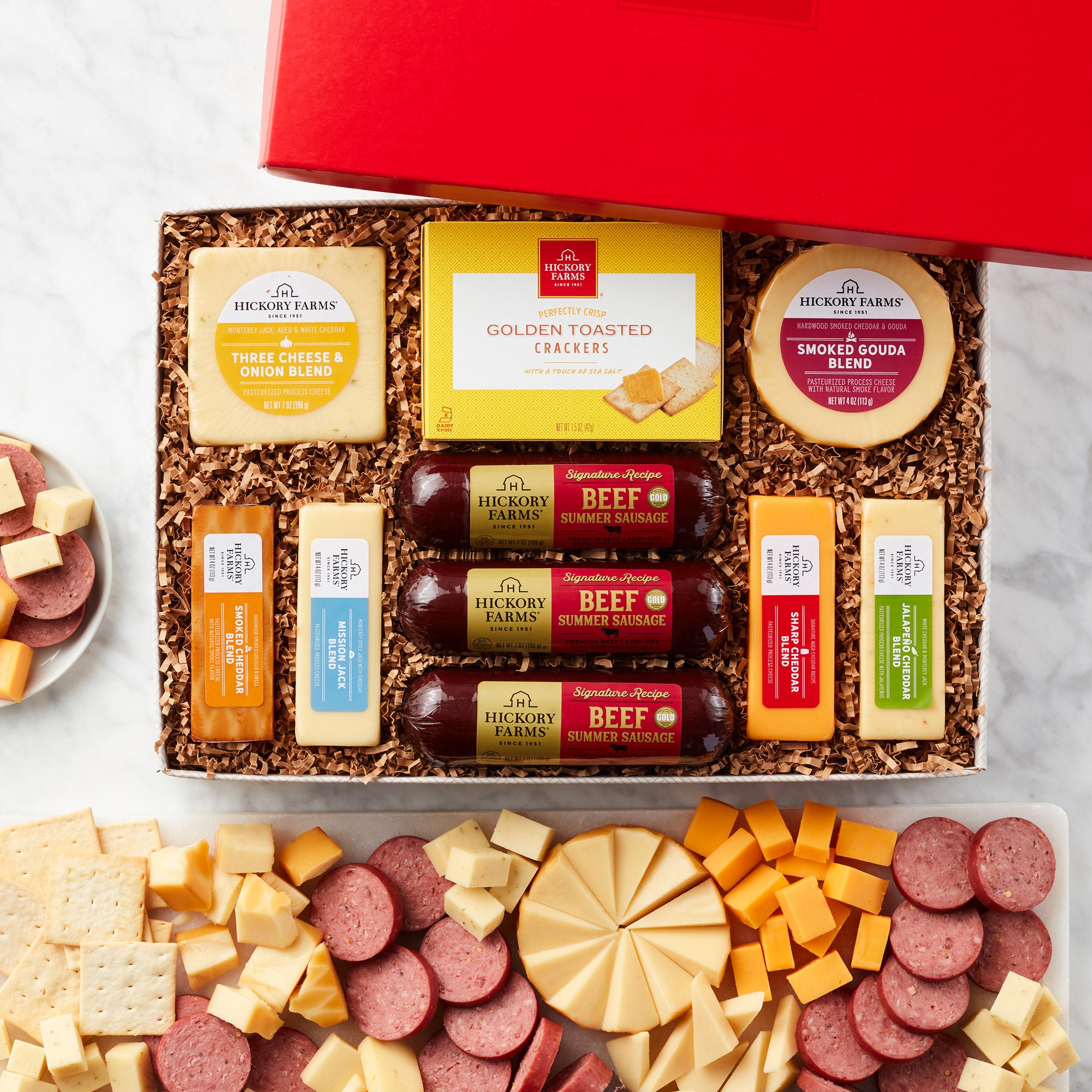 Hickory Farms Traditional Gift Box, 3.1 lbs Total | Costco