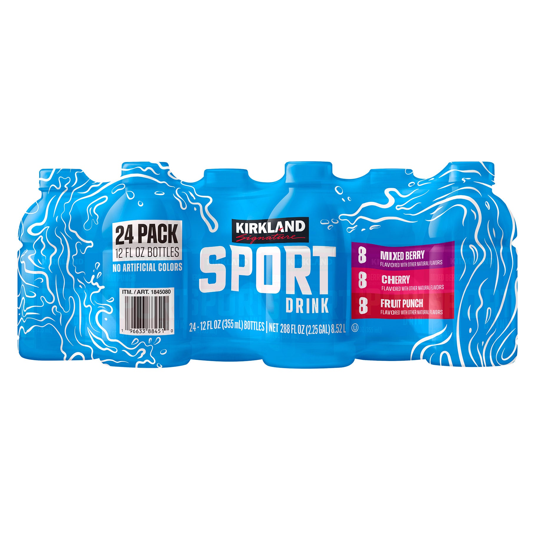 コストコ　Kirkland Signature ウォーターウインドウ Kirkland Signature Sport Drink, Variety Pack, 12 fl oz, 24-count