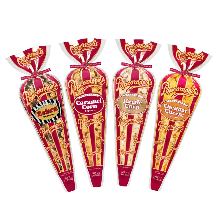 Popcornopolis Ultimate Classic Assorted Tall Cones, Variety, 24