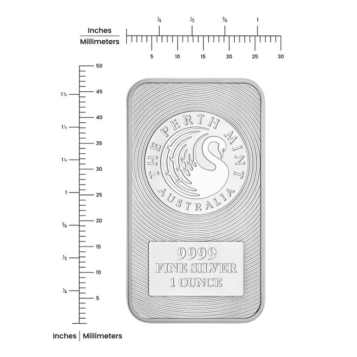 1 oz The Perth Mint Kangaroo Silver Bar, 20-count | Costco