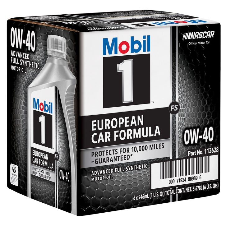 Mobil 1 0W-40 Full Synthetic Motor Oil, 1-Quart, 6-pack | Costco