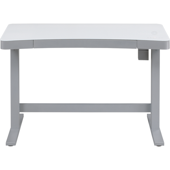 Tresanti Adjustable Height Tech Desk, 47.3"L x 23.7"W x 29.4"- 47"H, White