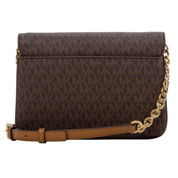 定価¥40700 新品未使用 アメリカ製 EUROASIA 最高級 コグ 袋付き Michael Kors Fulton Flap Crossbody, Brown | Costco