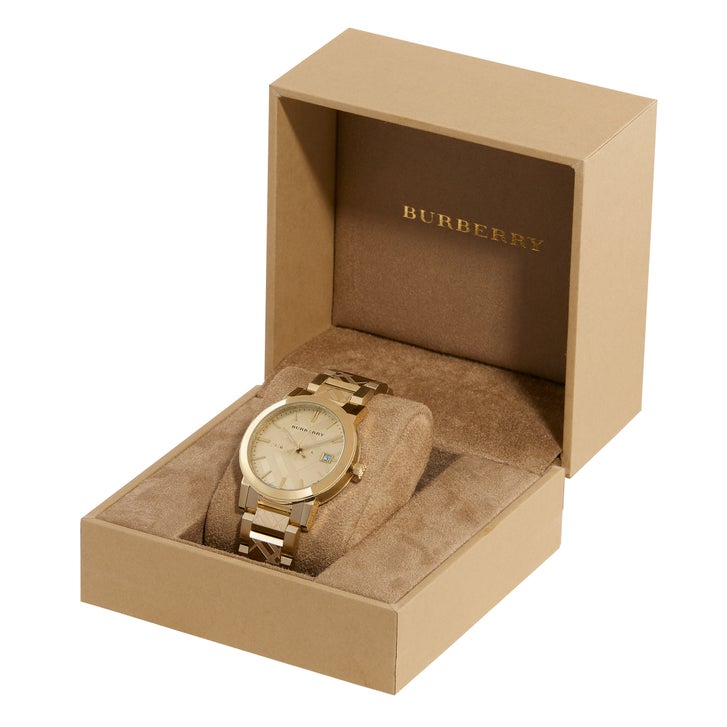 Burberry The City Yellow Gold Stainless Steel Quartz Ladies Watch