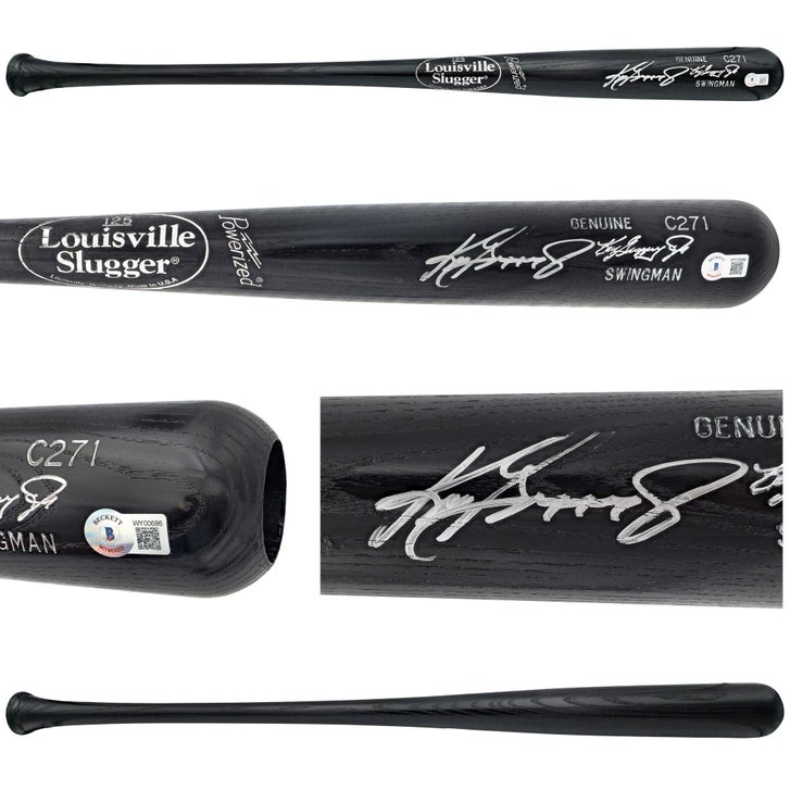 Ken Griffey Jr. Autographed Black Louisville Slugger Swingman Game