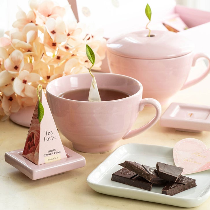 Tea Forté Mariposa Bundle with 20 Pyramid Infusers, 2 Café Cups